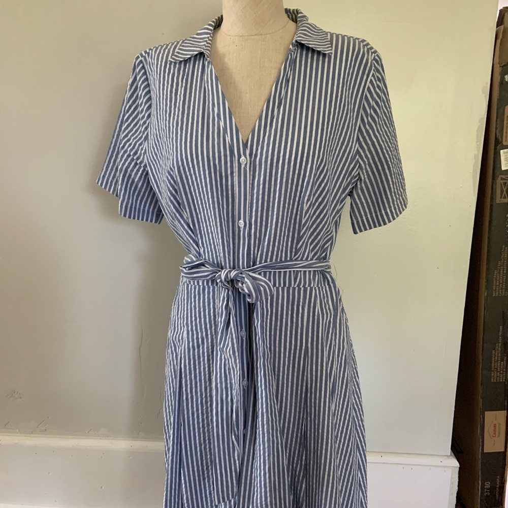 Striped Midi Dress